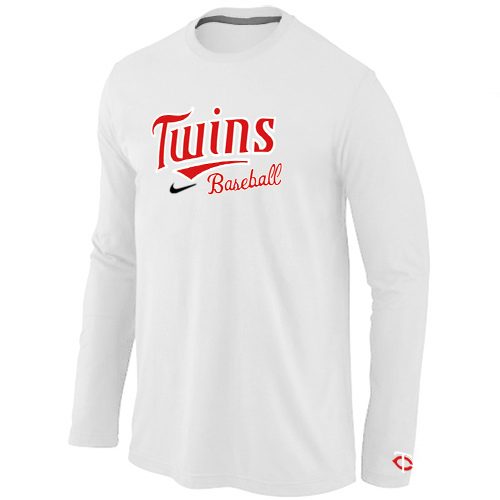 Minnesota Twins Long Sleeve T-Shirt White