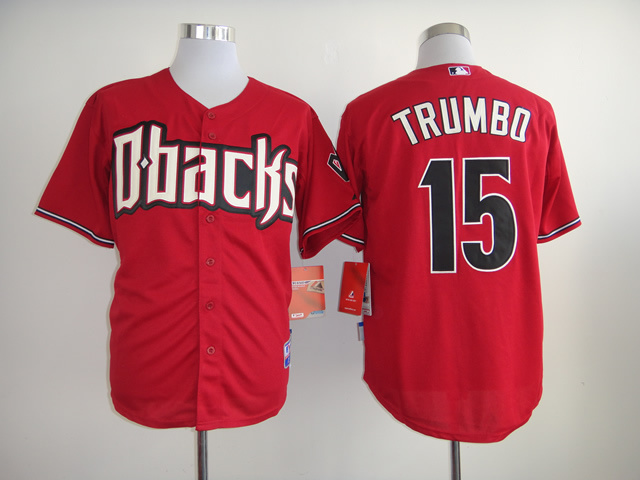 MLB Arizona Diamondbacks #15 Trumbo Red Jersey