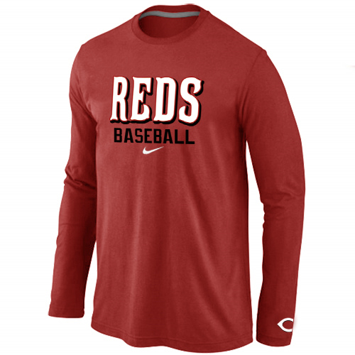 Cincinnati Reds Long Sleeve T-Shirt RED