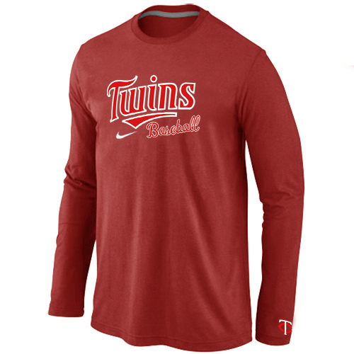 Minnesota Twins Long Sleeve T-Shirt RED