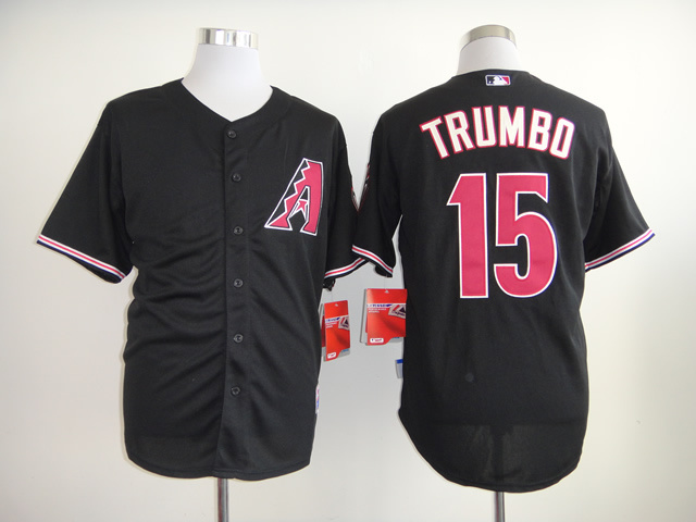 MLB Arizona Diamondbacks #15 Trumbo Black Jersey
