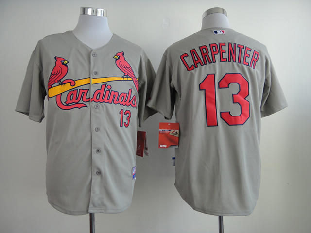 MLB St. Louis Cardinals #13 Carpenter Grey Jersey
