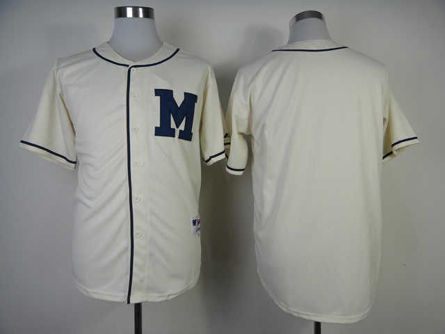 Milwaukee Brewers Authentic Blank 1913 Turn Back The Clock Jersey