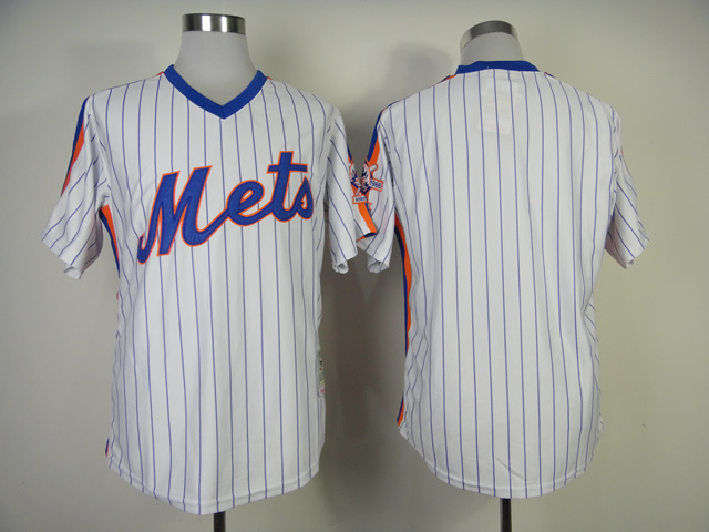 MLB New York Mets Mitchell and Ness White Jersey