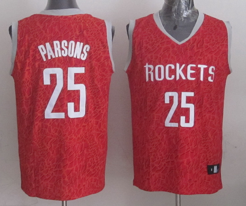 NBA Houston Rockets #25 Parsons Red Leopard Jersey