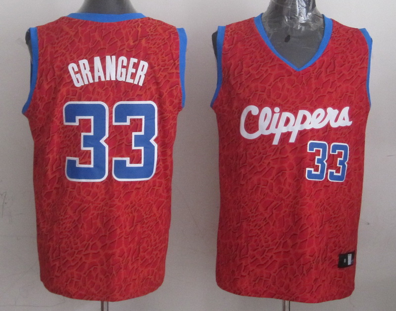 NBA Los Angeles Clippers #33 Granger Red Leopard Jersey