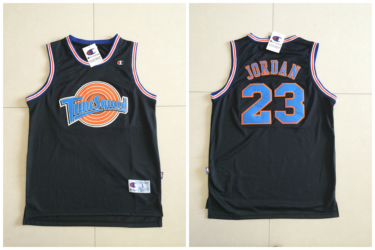 Michael JORDAN #23 Tune Squad Space Jam Movie Jersey Black