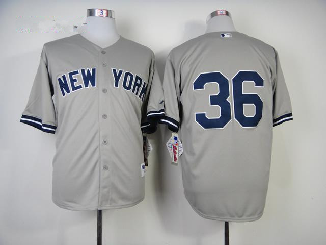 New York Yankees #36 Kevin Youkilis Road Jersey