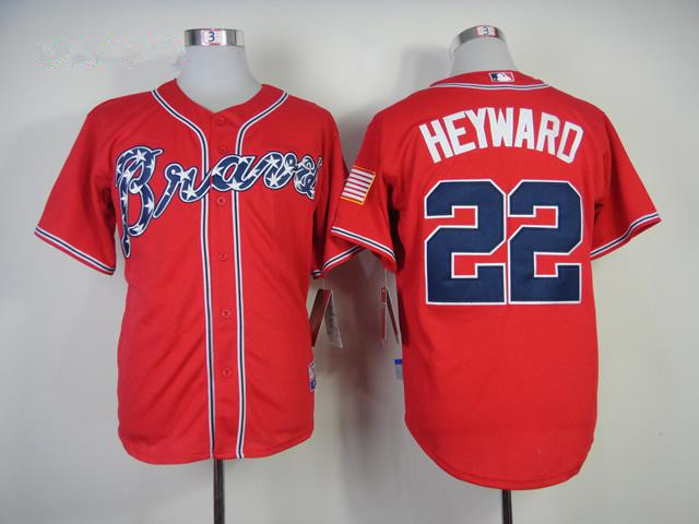 Atlanta Braves #22 Jason Heyward 2014 Red