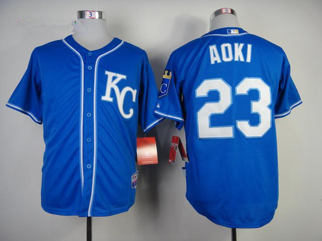 Kansas City Royals #23 Aoki Dark Blue Jersey