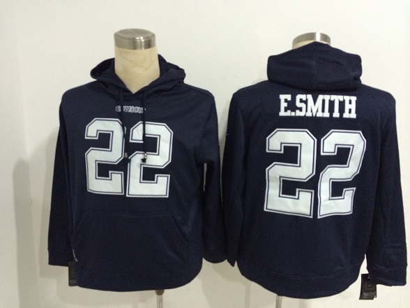 Dallas Cowboys #22 Emmitt Smith Blue hoodie