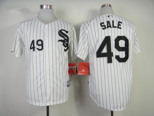 MLB Chicago White Sox #49 Chris Sale White