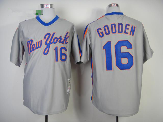 New York Mets #16 Dwight Gooden Cooperstown Jersey
