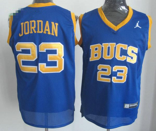 Chicago Bulls # 23 Michael Jordan Blue BUCS