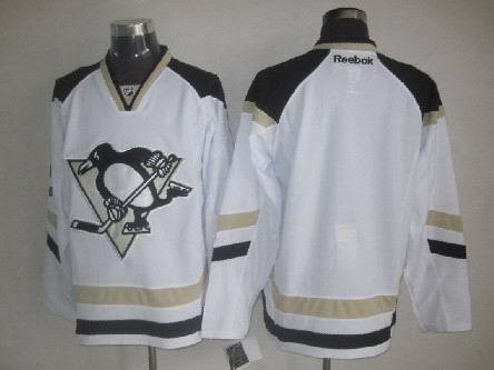 NHL Jerseys Pittaburgh Penguins Blank White Jersey