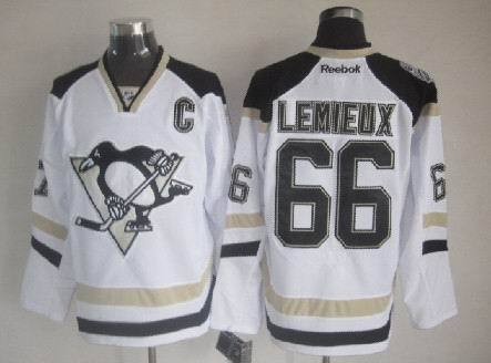 NHL Jerseys Pittaburgh Penguins 66 Marrio Lemieux White Jersey
