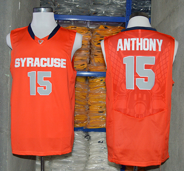 NCAA Syracuse Orange #15 Camerlo Anthony Jersey