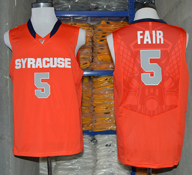 NCAA Syracuse Orange C.J Fair #5 Orange Jersey