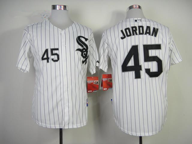 Chicago White Sox #45 Jordan White Cool Base