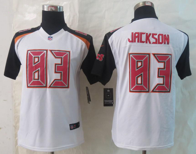 Youth 2014 New Nike Tampa Bay Buccaneers 83 Jackson White Limited Jerseys