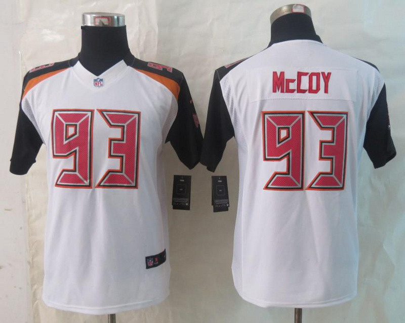 Youth 2014 New Nike Tampa Bay Buccaneers 93 McCoy White Limited Jerseys