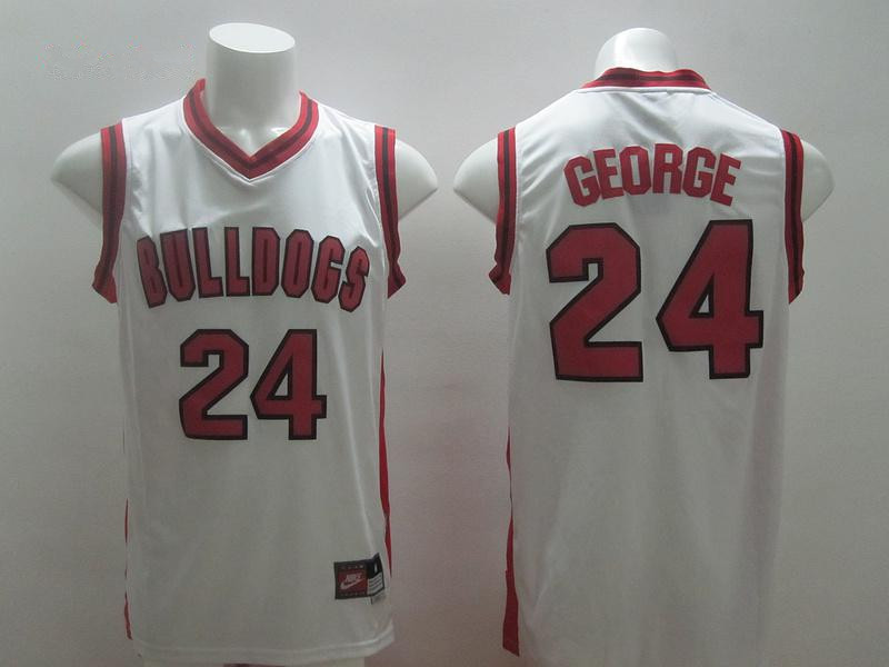 Indiana Pacers #24 Paul George Fresno State White