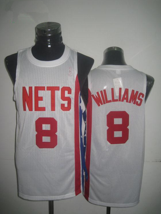 Brooklyn Nets #8 Deron Williams White
