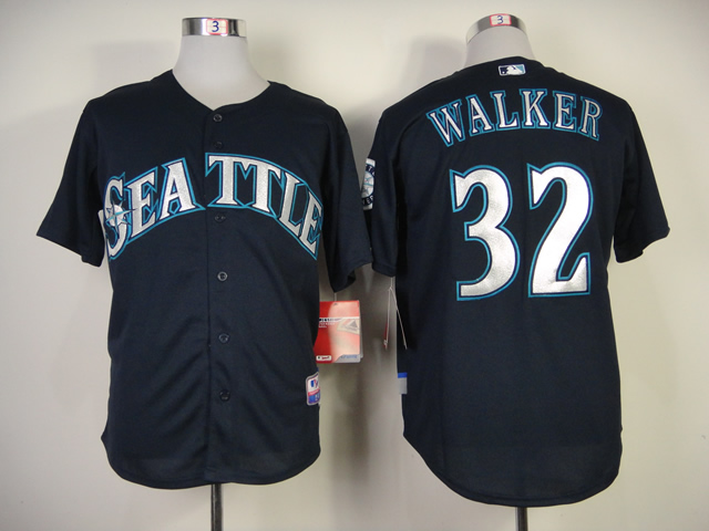 MLB Seattle Mariners #32 Walker D.Blue Jersey