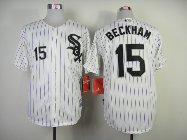 MLB Chicago White Sox #15 Gordon Beckham White Jersey