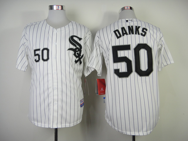 MLB Chicago White Sox #50 John Danks White Jersey