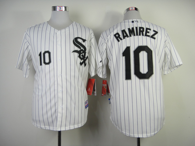 MLB Chicago White Sox #10 Alexei Ramirez White Jersey