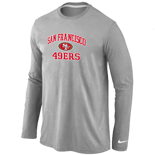 Nike San Francisco 49ers Heart & Soul Long Sleeve T-Shirt Grey