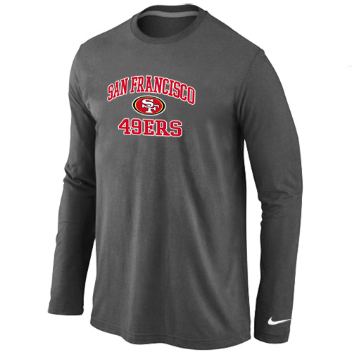 Nike San Francisco 49ers Heart & Soul Long Sleeve T-Shirt D.Grey