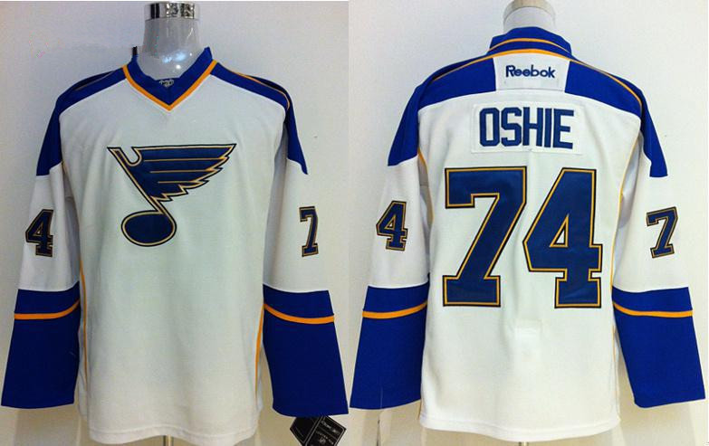 NHL St. Louis Blues #74 Oshie White Jersey