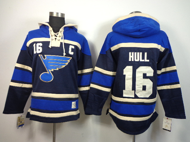 NHL St.Louis Blues #16 Hull Blue Color Hoodie
