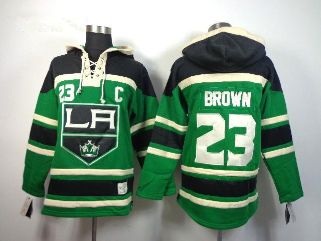 NHL Hoodie Los Angeles Kings 23 Brown Green