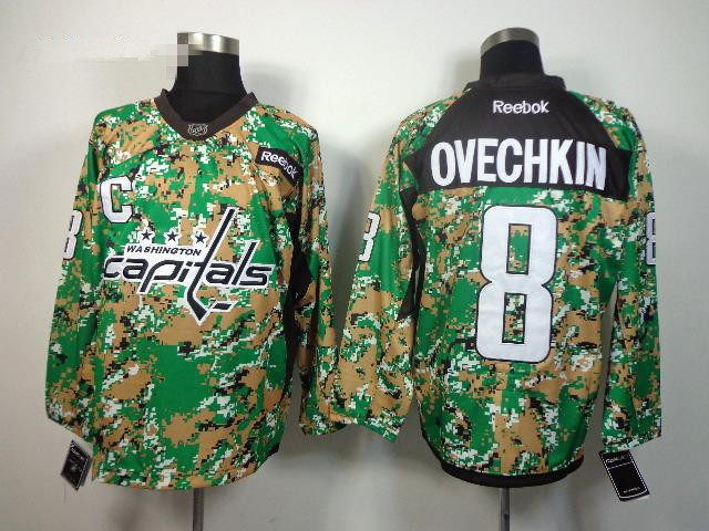 NHL Washington Capitals #8 Alexander Ovechkin Camo
