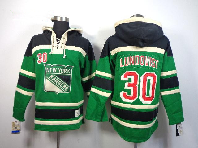 NHL Hoodie New York Rangers 30 Lunoovist Green