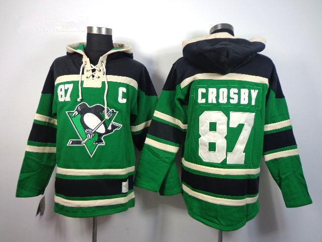 NHL Hoodie NHL Pittsburgh Penguins #87 Crosby Green