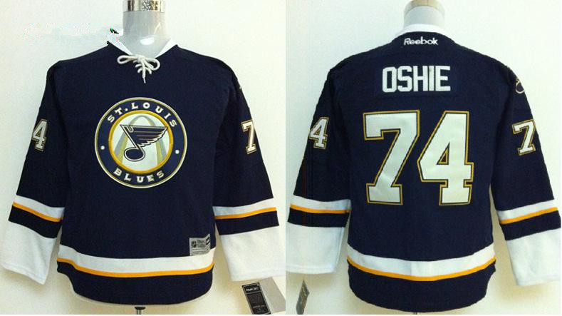 Youth NHL St. Louis Blues#74 Oshie Blue