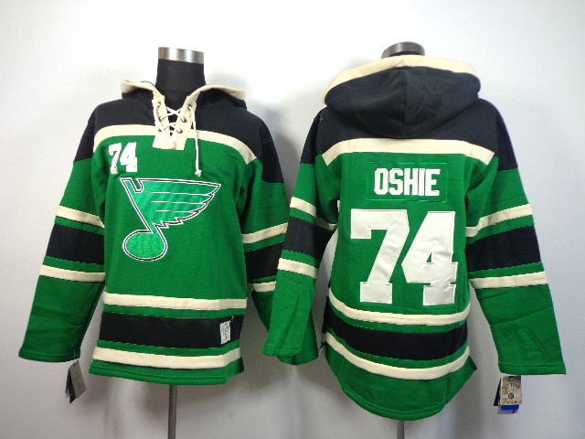 NHL Hoodie St. Louis Blues TJ Oshie #74 Green