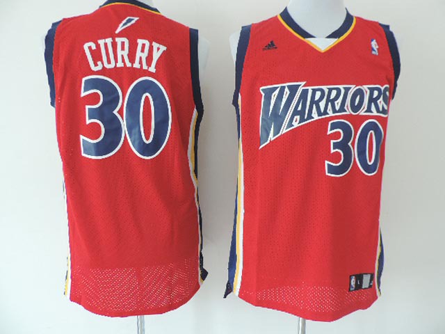 NBA Golden State Warriors #30 Curry Red Jersey