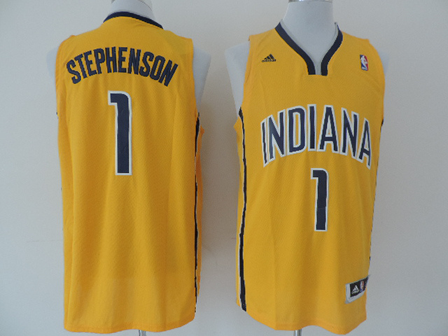 NBA Indiana Pacers #1 Stephenson Jersey In  Yellow