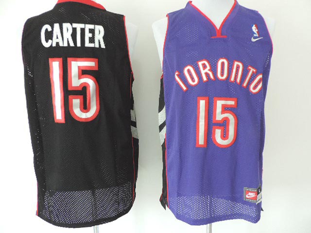 NBA Toronto Raptors #15 Carter Purple Black Jersey