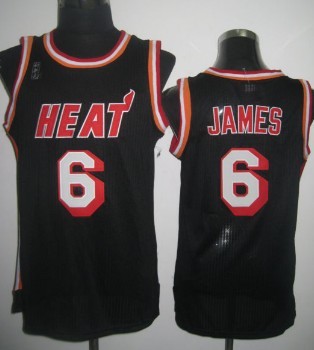 Miami Heat #6 LeBron James 2013 Black Swingman Jersey