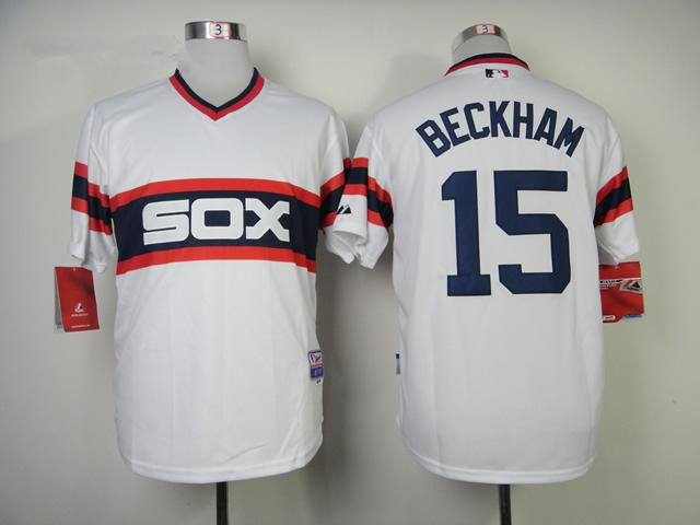 Chicago White Sox 15 Authentic 2013 Gordon Beckham Alternate Home Cool Base Jersey