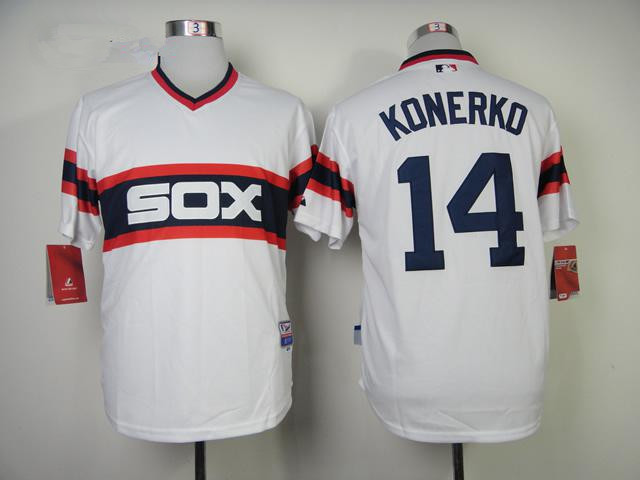 Chicago White Sox 14 Authentic 2013 Paul Konerko Alternate Home Cool Base Jersey