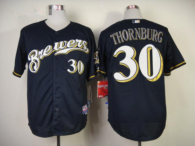 Milwaukee Brewers #30 Tyler Thornburg Blue
