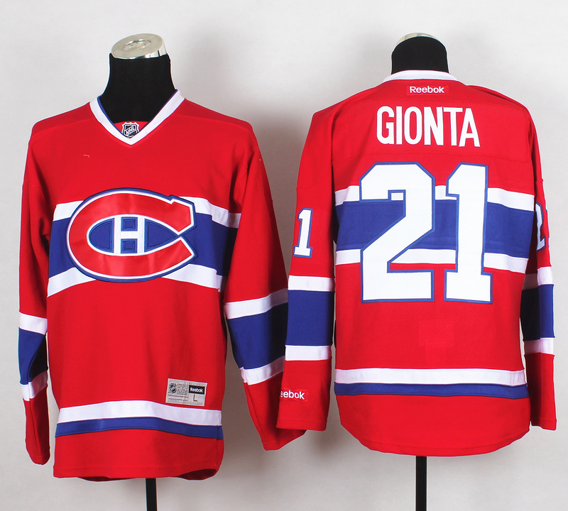 NHL Montreal Canadiens #21 Gionta Red Jersey