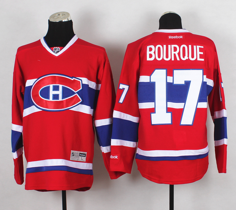 NHL Montreal Canadiens #17 Bourque Red Jersey